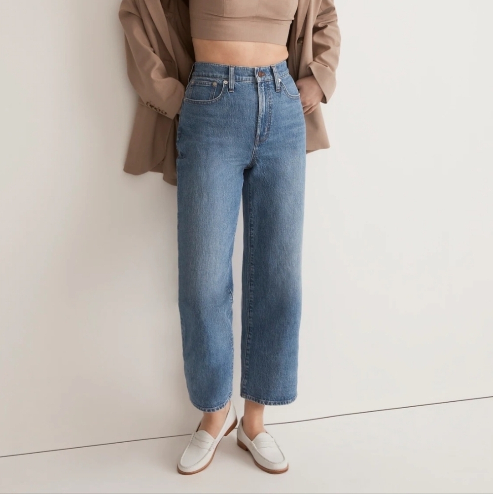 Madewell The Perfect Vintage Wide-Leg Crop Jeans 24